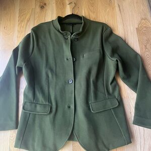 Olive green blazer - unlined